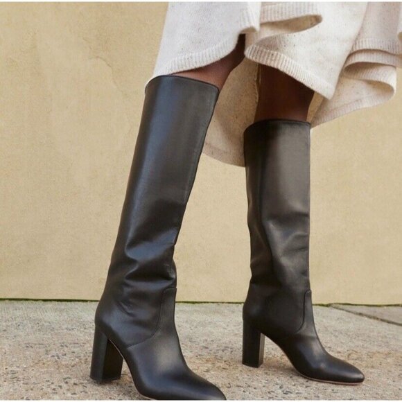 NWOT Loeffler Randall Goldy Tall Black Boot Size 6 - Picture 13 of 14